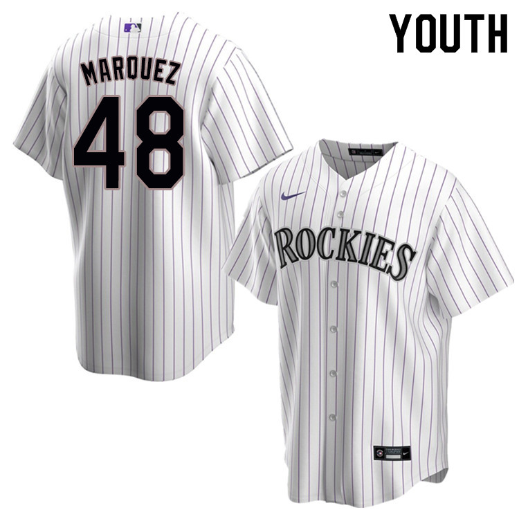 Nike Youth #48 German Marquez Colorado Rockies Baseball Jerseys Sale-White